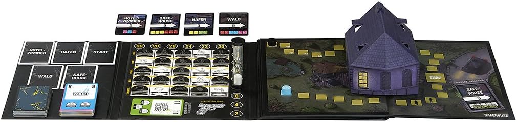 Detalle de Moses Sebastian Fitzek Safehouse – The Game „Safe House“ (Gesellschaftsspiel) von Marco Teubner, 2–4 Spieler