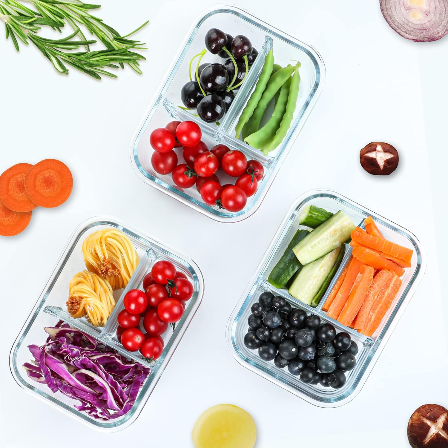 Thumbnail 6 de MCIRCO Glass Meal Prep Containers 36 oz 🍱