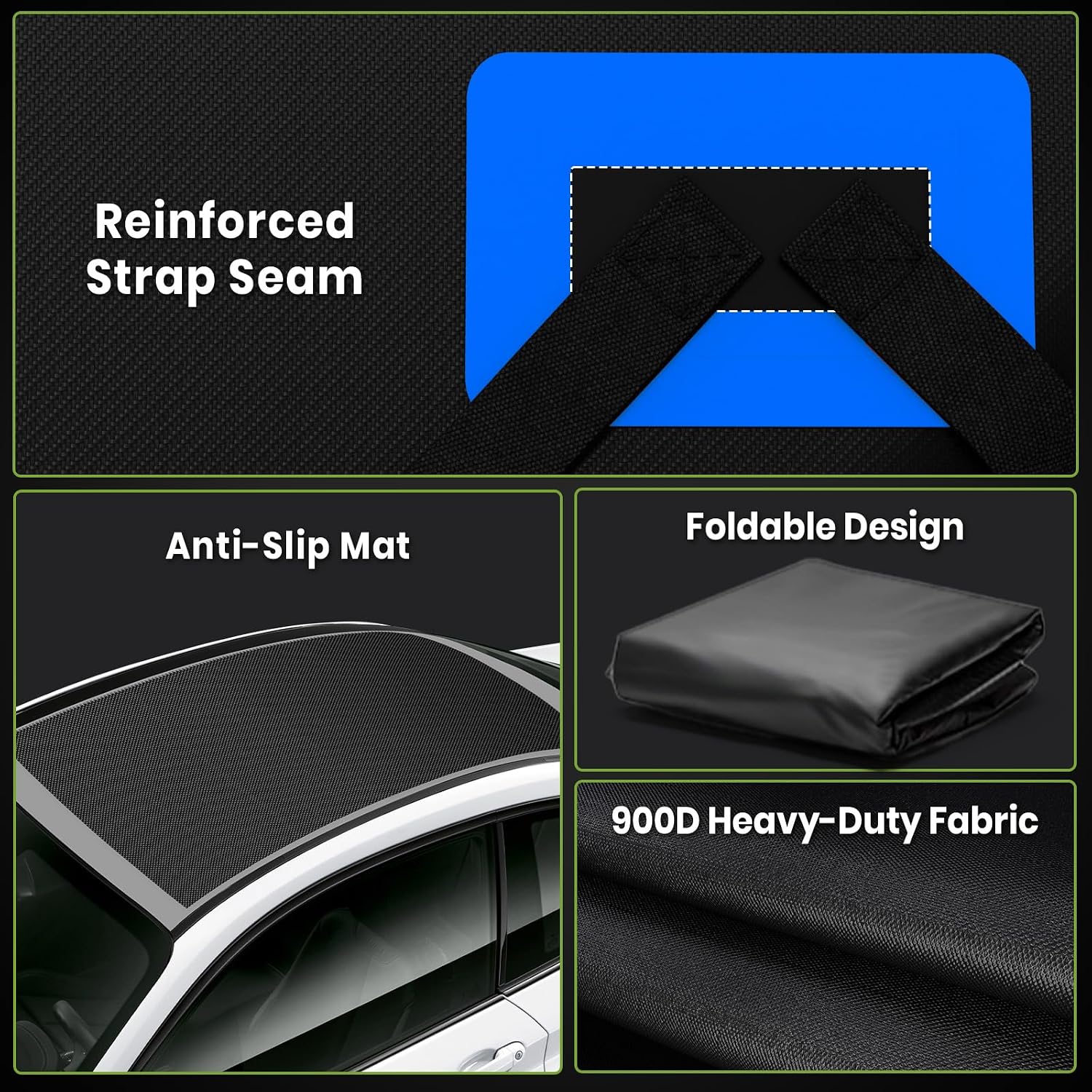 Thumbnail 6 de APTY 21 Cubic Feet Car Rooftop Cargo Bag Carrier