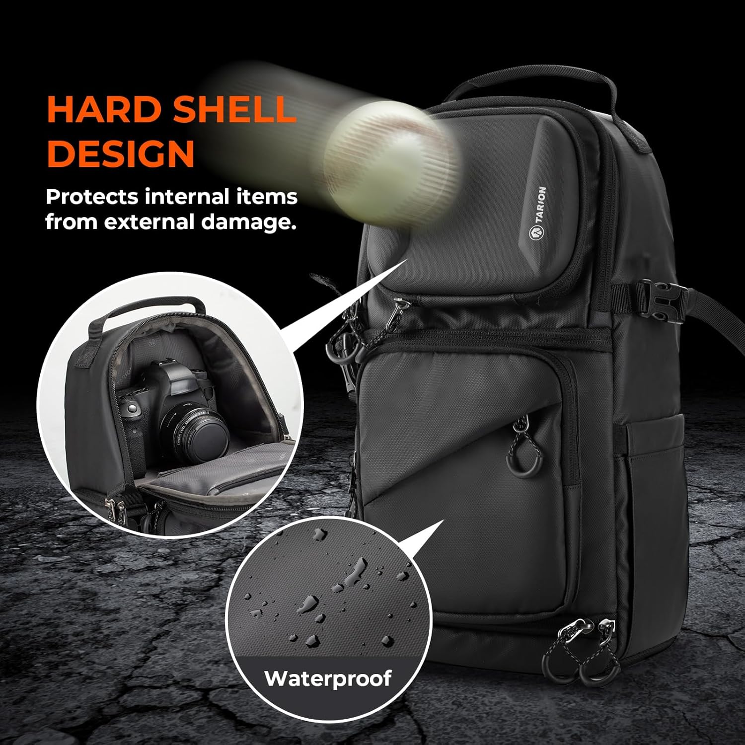 Thumbnail 5 de TARION Sac Bandoulière Appareil Photo 2-en-1 – Sac à Dos et Sac à Bandoulière Convertible 9L