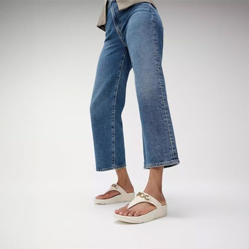 Detalle 2 de Fitflop Lulu Square-Chain Leather 37 EU — sandalia beige París