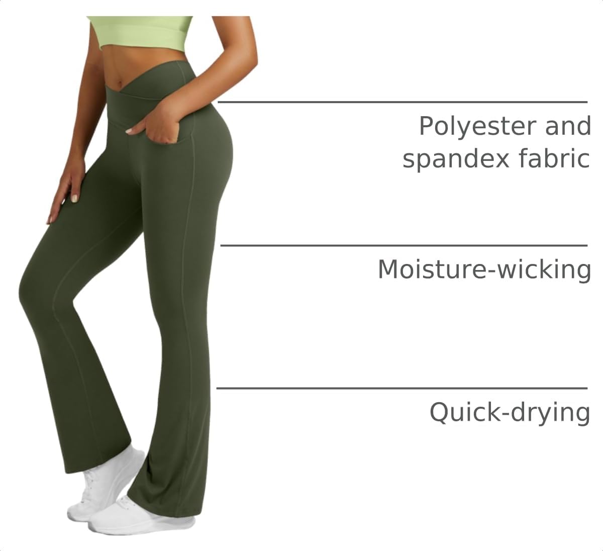 Detalle de Yoga Pants for Women 80% Polyester