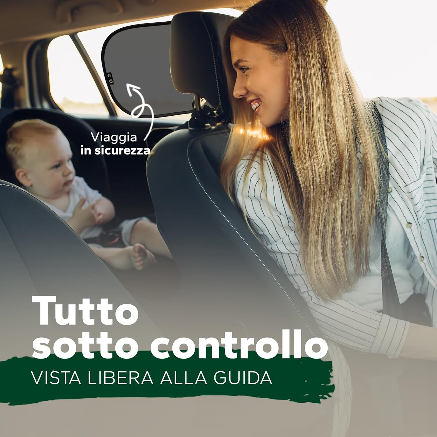 Thumbnail 6 de Laneta parasole per bambini con protezione UV UPF50+ autoadesivo (certificato DEKRA) GSM 105