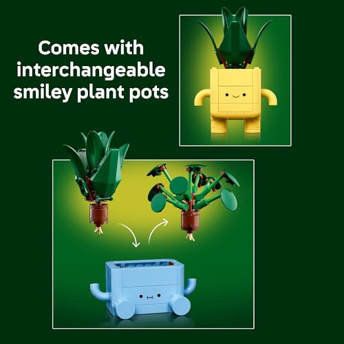 Detalle de LEGO Botanicals Happy Plants Building Toy (10349): Creative Indoor Garden for Kids 9+