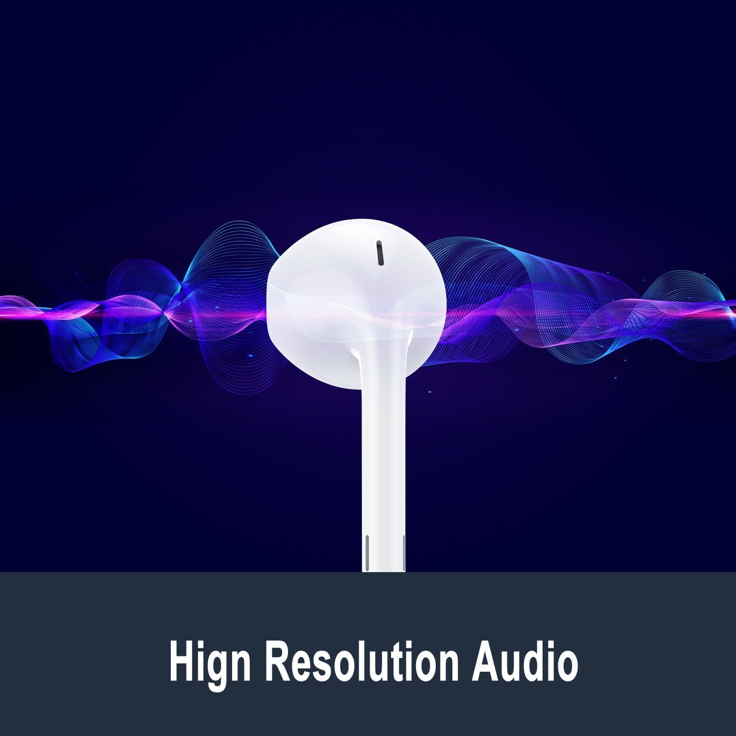 Thumbnail 3 de USB C Headphones with Microphone & Remote Control (In-Ear) – Type C wired earbuds, 1.2m cable