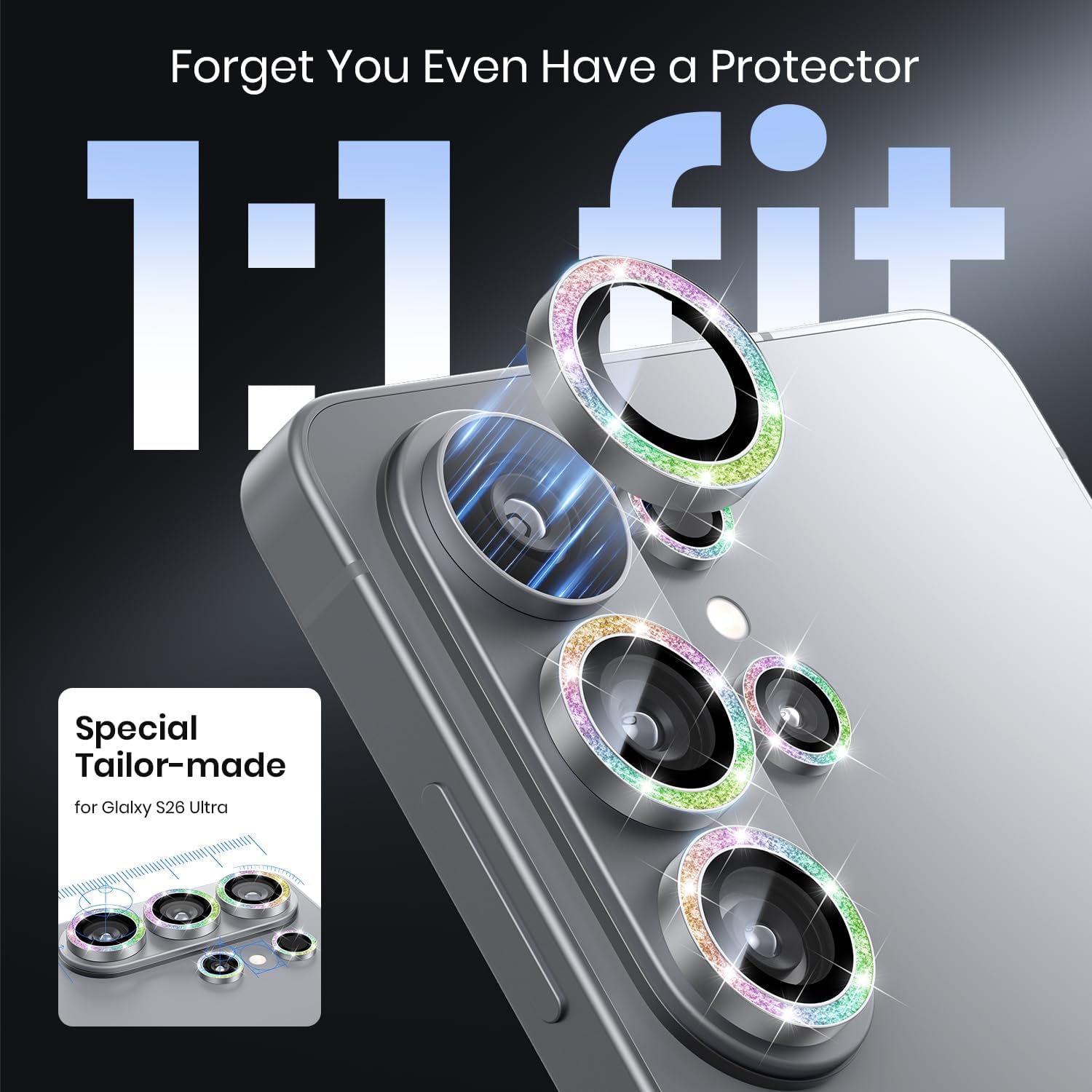 Thumbnail 3 de Hoerrye Samsung Galaxy S26 Ultra Camera Lens Protector
