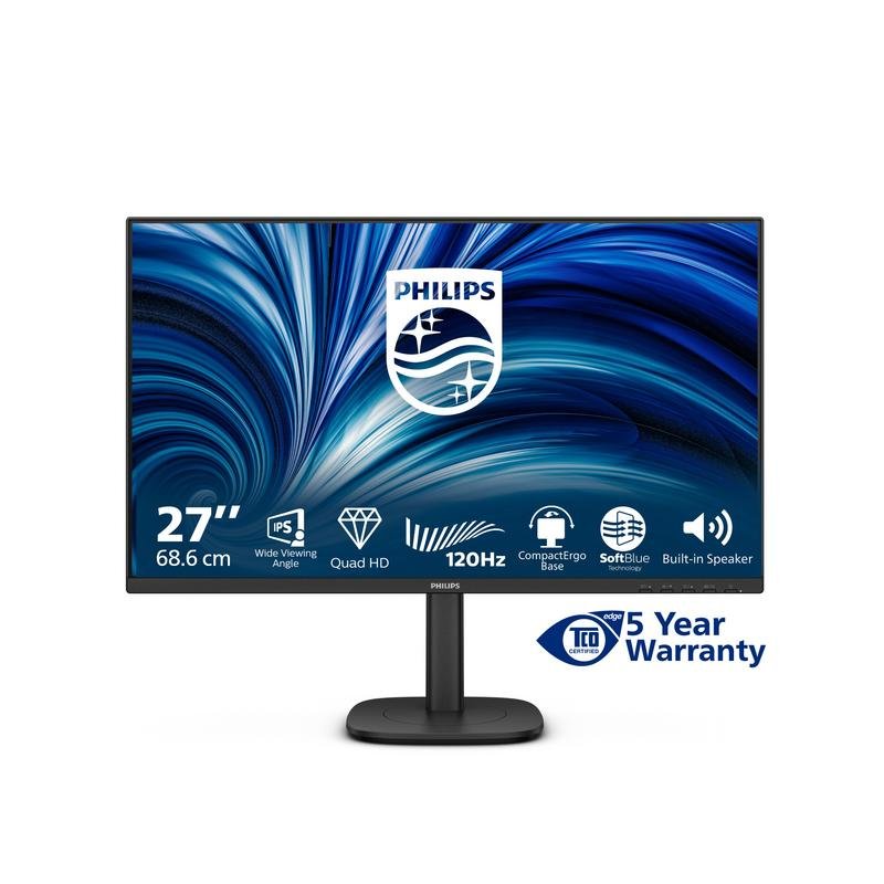 Thumbnail 1 de Monitor Philips 27B2N3500J/00 27" QHD 120 Hz IPS: ergonomía, color y altavoces para largas jornadas
