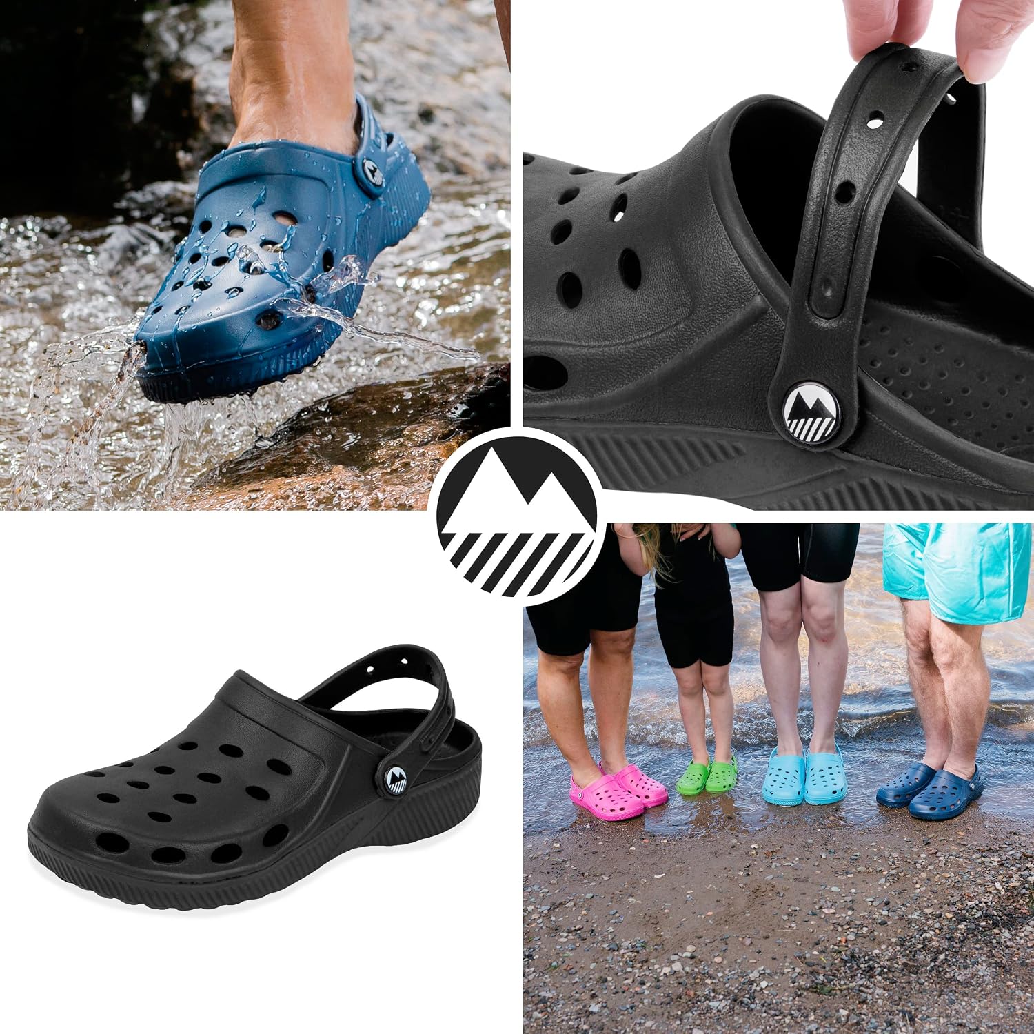 Thumbnail 6 de Lakeland Active Men's Silloth Lightweight Ventilated Clogs – Black (UK 10)