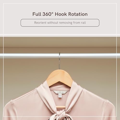 Thumbnail 6 de Straame Home Brown Wooden Coat Hangers (Pack of 20) with Non-Slip Trouser Bar and Extra Smooth Finish