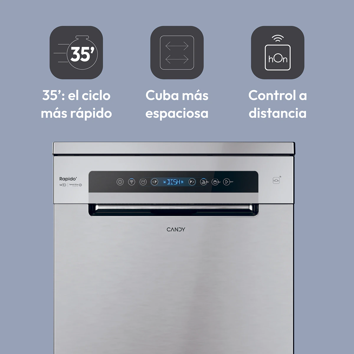 Thumbnail 5 de Candy CF 4C0F1S Lavavajillas 14 servicios 🧼