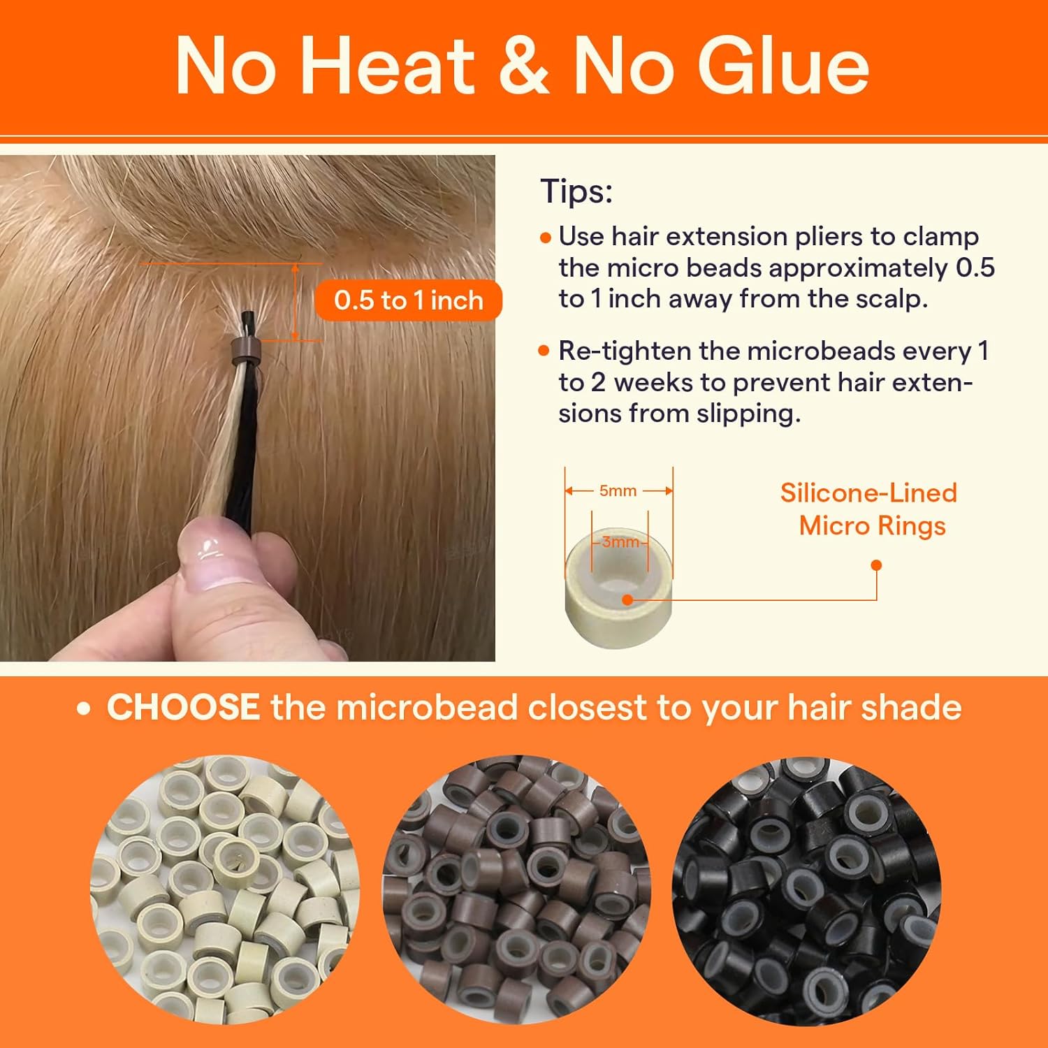 Thumbnail 2 de Full Shine Itip Human Hair Extensions 24 Inch (Jet Black) – I Tip, 100 Grams, 100 Strands
