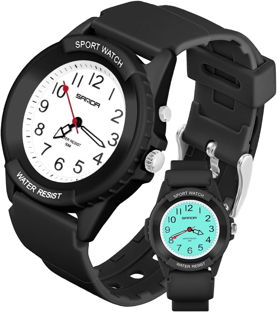 Detalle de OFFCUP Damen Armbanduhr Quarz mit TPU-Armband, 39 mm Zifferblatt, 50 m wasserdicht – ideal für Alltag, Beruf und Sport