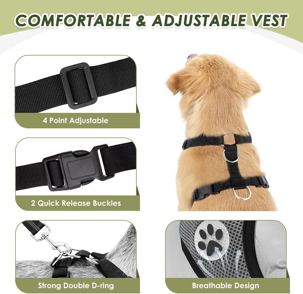 Detalle de Nasjac Dog Car Harness with Seat Belts: Safe Travel for Your Furry Friend