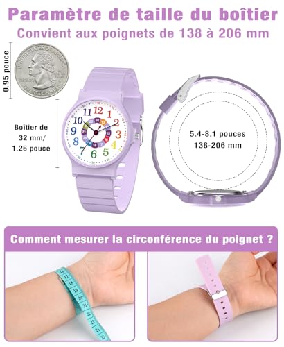 Detalle 1 de SOCICO Montre analogique pour enfants 30M