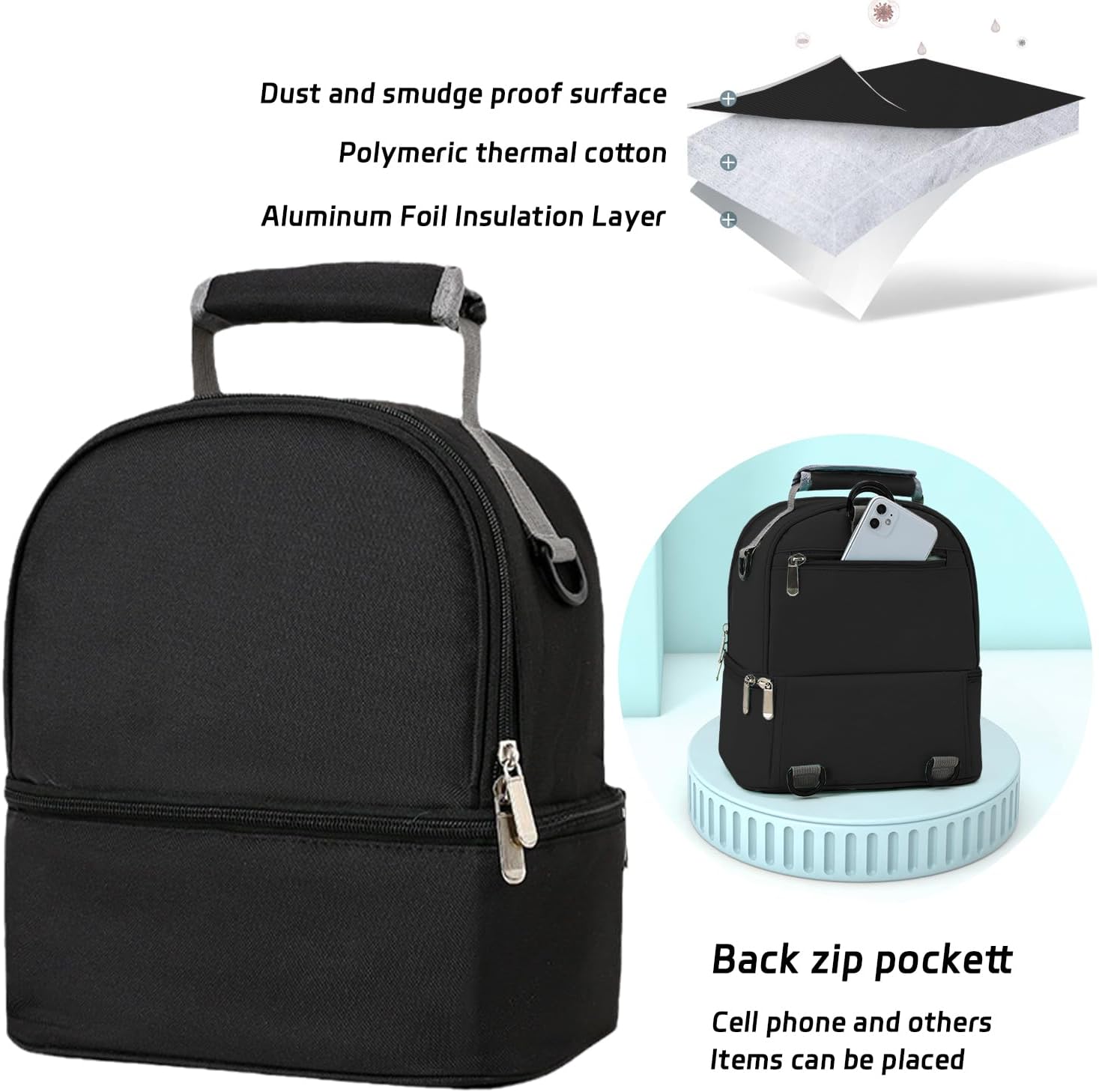 Thumbnail 3 de AIFUSI Double Layer Breastmilk Cooler Bag