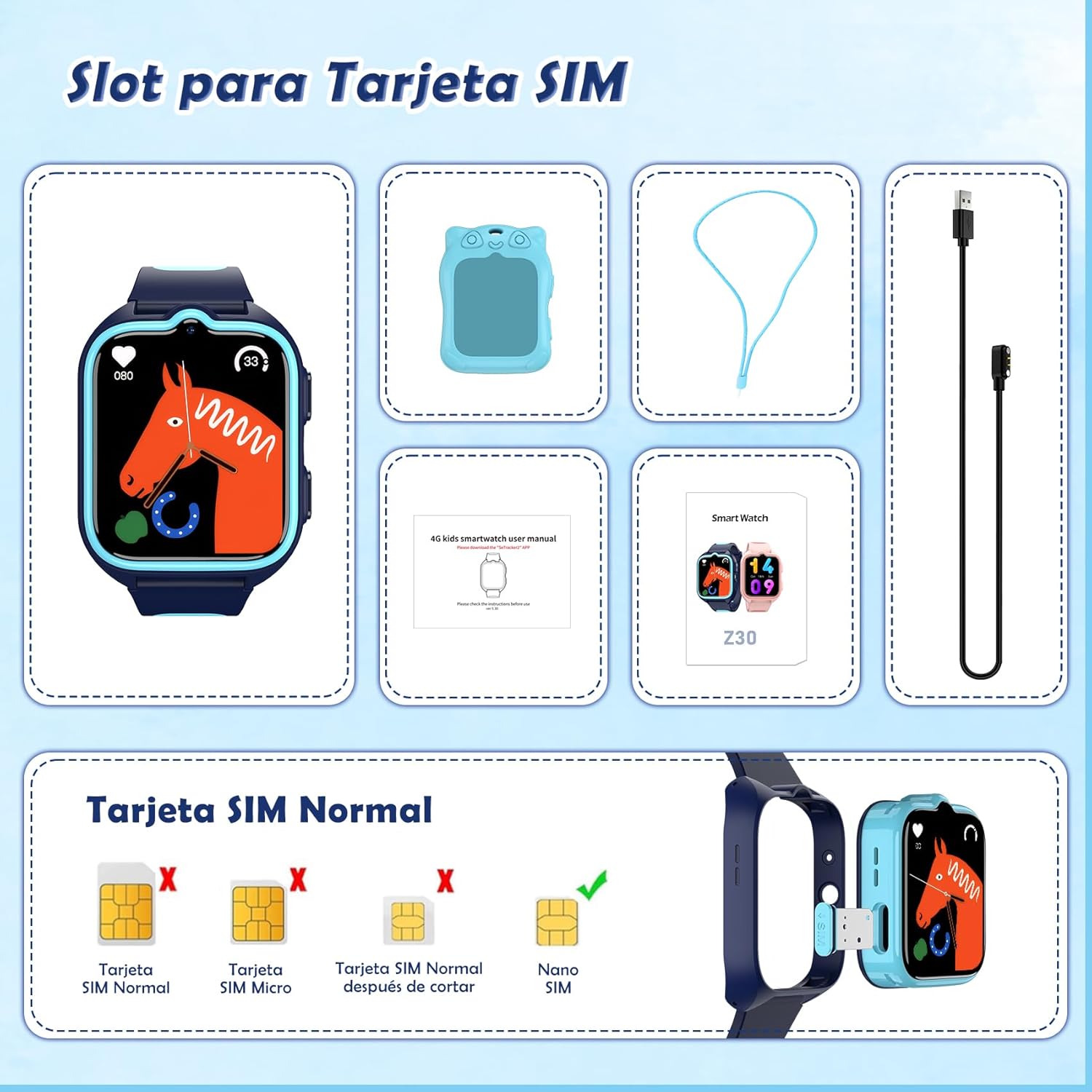 Thumbnail 6 de Baolubao Reloj Inteligente Niño 4G 1.75"