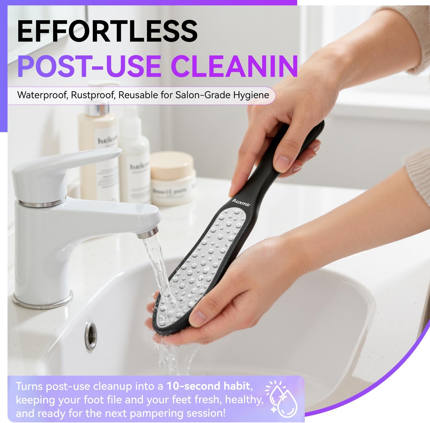 Thumbnail 5 de Auxmir Hornhautentferner Hornhautfeile 3-in-1