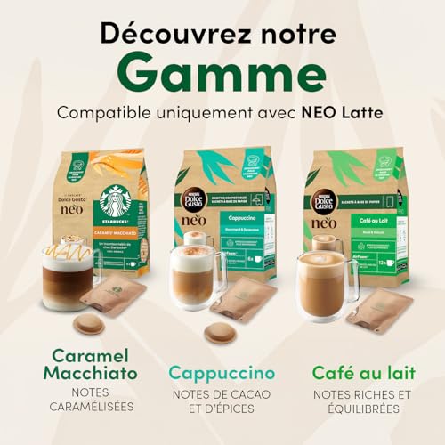 Detalle de NESCAFÉ Dolce Gusto NEO Starbucks Caramel Macchiato, 30 Tasses — dégustation et confort au quotidien