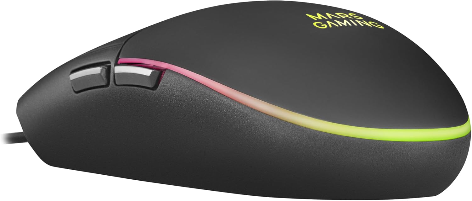 Detalle 2 de Mars Gaming MCPTKLES: Combo Tastiera & Mouse RGB, 3200 DPI, Design TKL, Compatibile Multiplatform