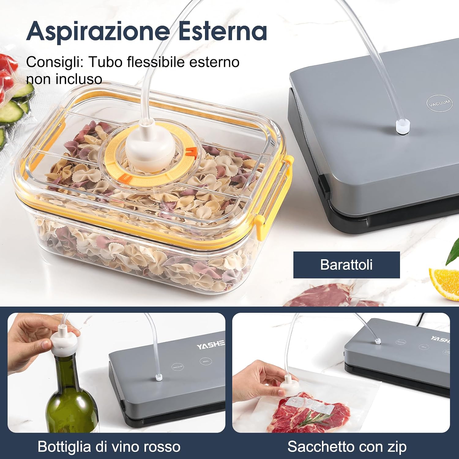 Thumbnail 4 de YASHE Macchina Sottovuoto Alimenti 5 in 1