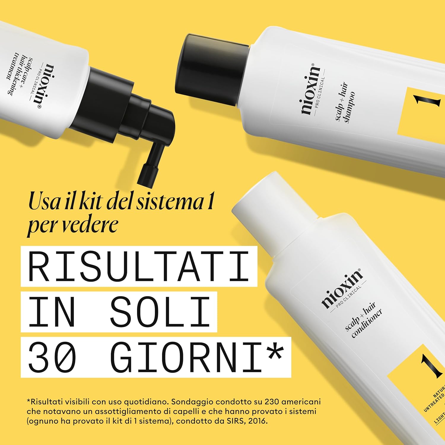 Thumbnail 2 de Nioxin Scalp + Hair Thickening Sistema 1 per Capelli Naturali con Assottigliamento Lieve – Shampoo, Balsamo e Trattamento Cuoio Capelluto