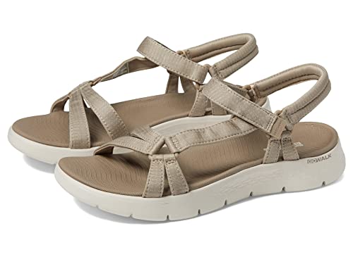 Detalle de Skechers Go Walk Flex SublimeGO para mujer — sandalia de río con suela flexible y plantilla Goga Mat