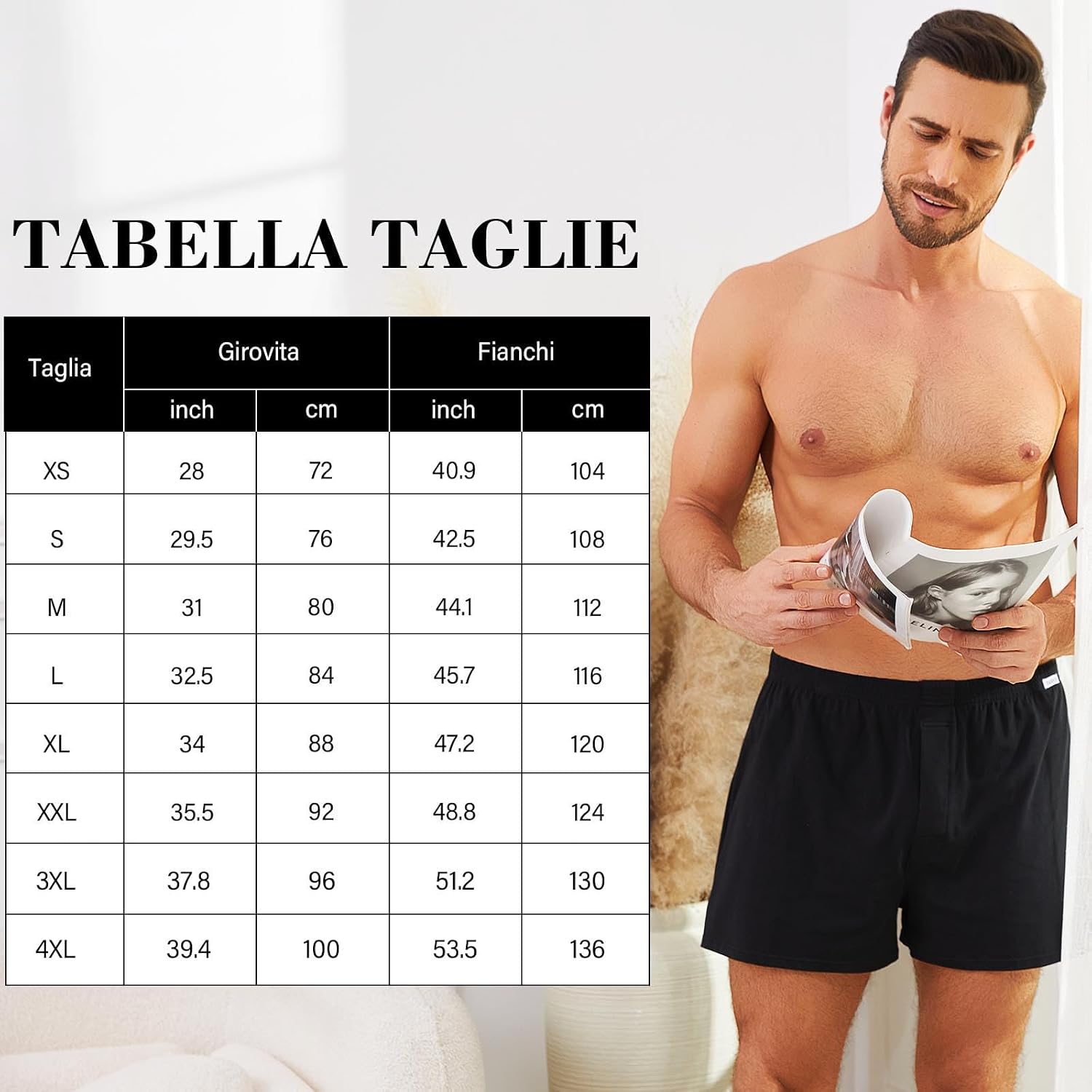 Thumbnail 4 de ZAKASA Boxer Larghi Uomo Cotone 3 Pack