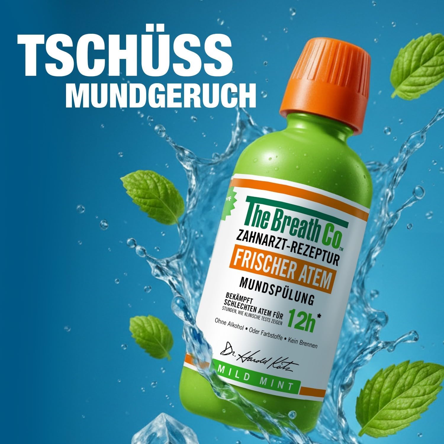Thumbnail 3 de THEBREATHCO The Breath Co. Mundspülung 500 ml – alkoholfrei, antibakteriell & frischer Atem bis zu 12 Stunden