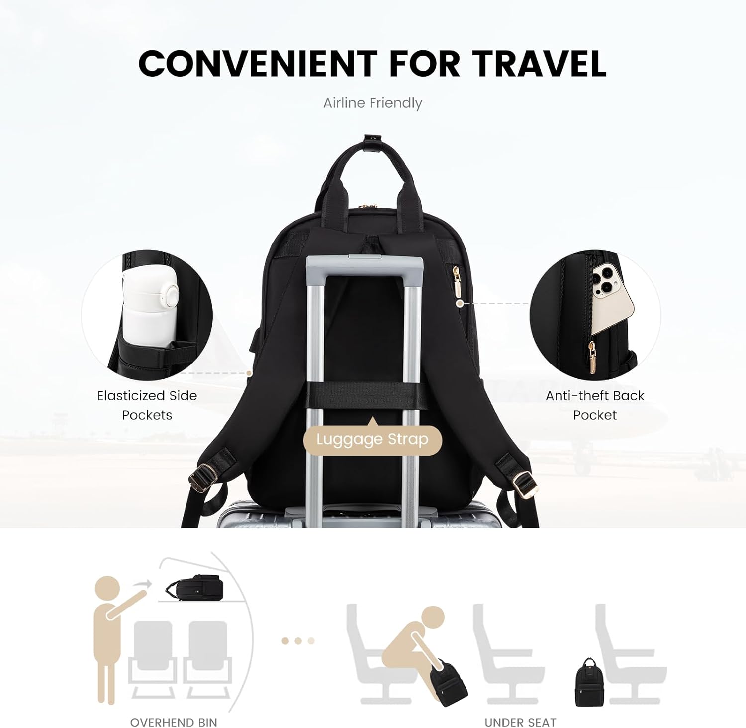 Thumbnail 4 de LOVEVOOK 15.6 inch laptop backpack