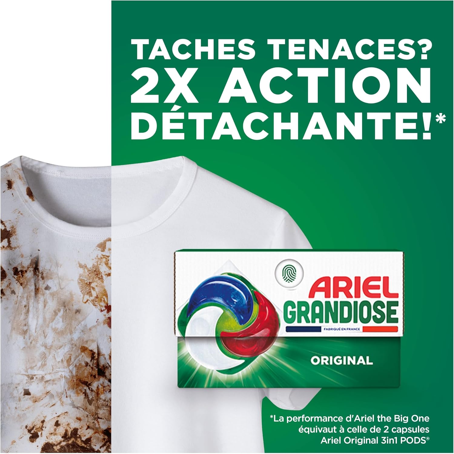 Thumbnail 2 de Ariel PODS Grandiose Original – Lessive en capsules 46 lavages, conçue pour lessives mixtes et dissolution rapide (fabriqué en France)