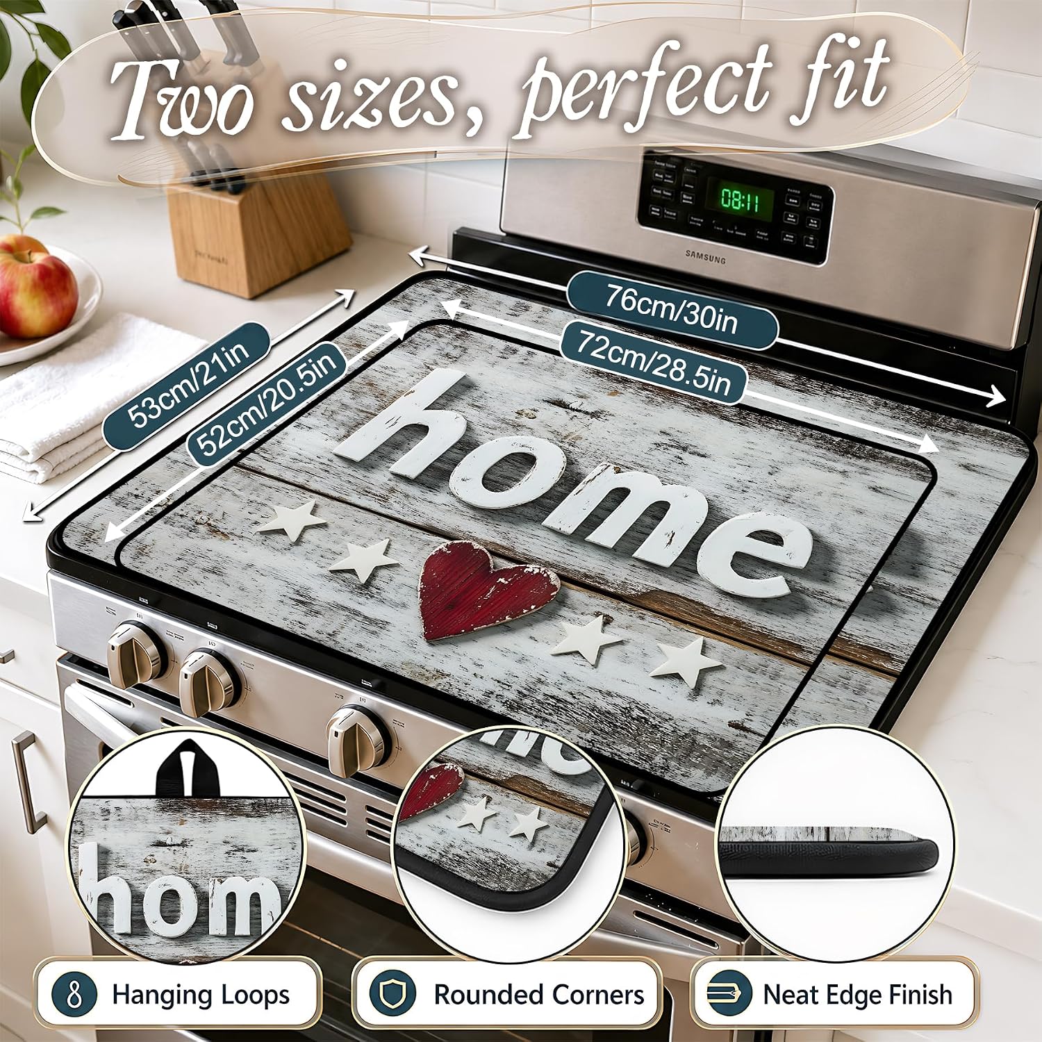 Detalle de seewan Diatomite Electric Stove Top Cover, Scratch-Resistant Cooktop Mat