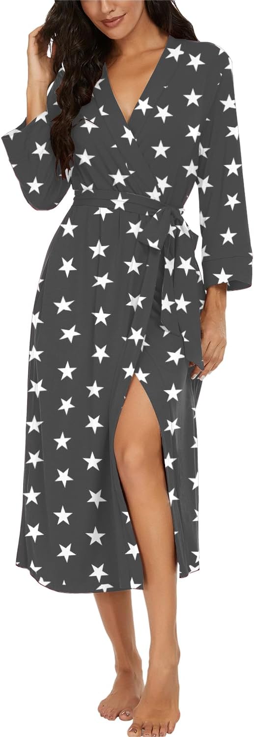 Thumbnail 6 de VINTATRE Women Knit Bathrobe: Long Lightweight Bathrobe with Pockets