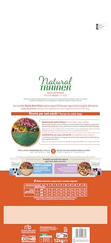 Detalle de Natural Trainer Medium Cibo per Cani Adulti con Tonno – 12kg