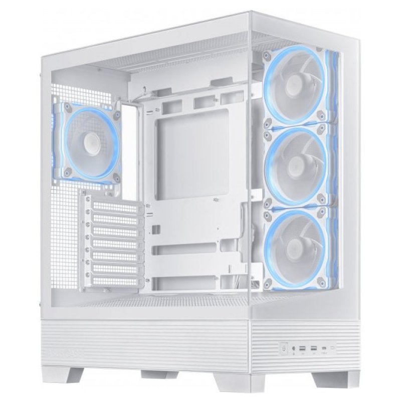 Thumbnail 2 de ASUS A31 PLUS carcasa Mid Tower ATX doble cristal templado blanca 🖥
