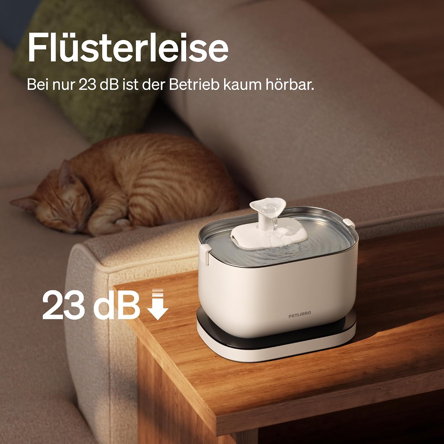 Thumbnail 3 de PETLIBRO Dockstream kabelloser Katzenbrunnen mit Bewegungsmelder, 5.000-mAh-Akku und Dockingstation