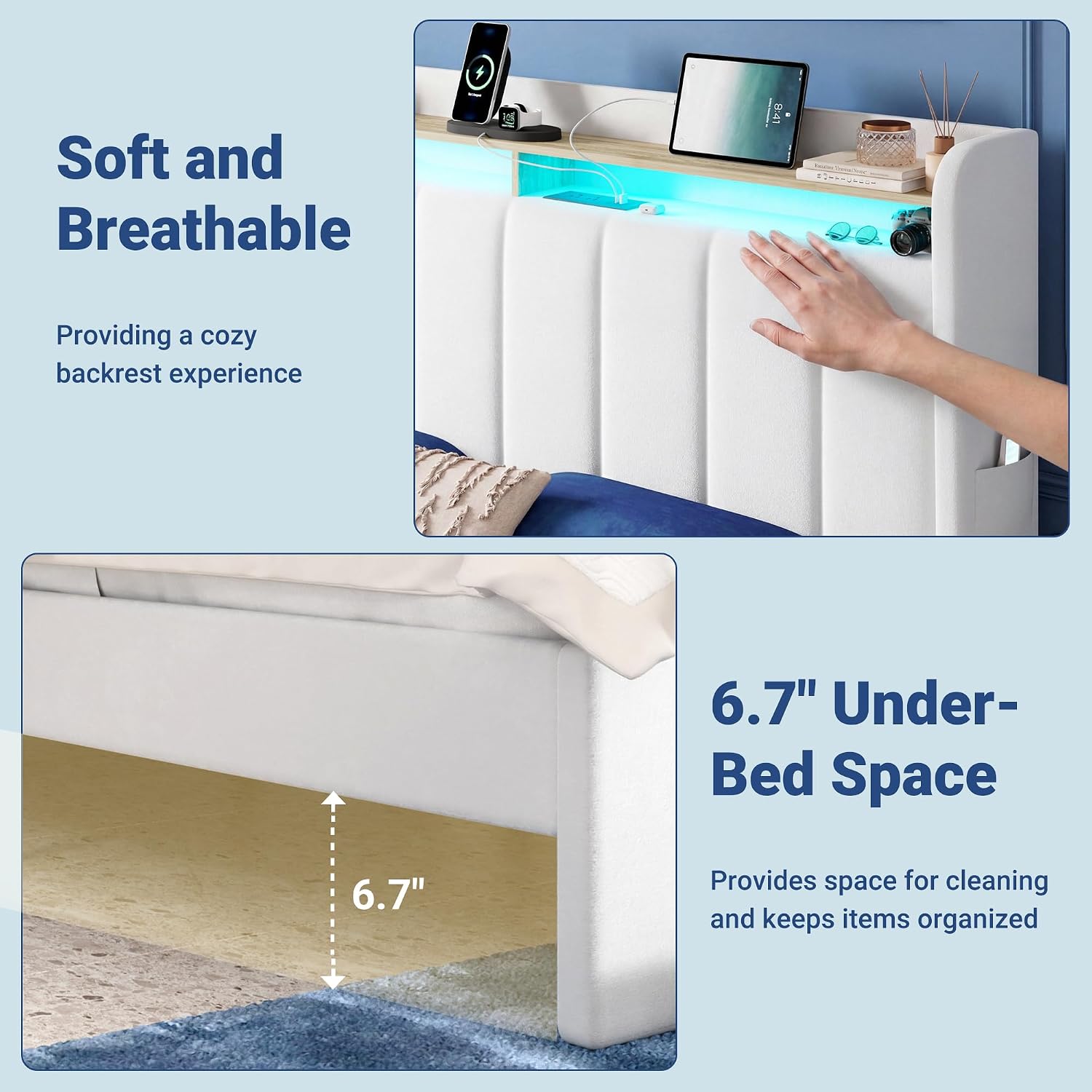 Thumbnail 6 de Allewie Full Bed Frame