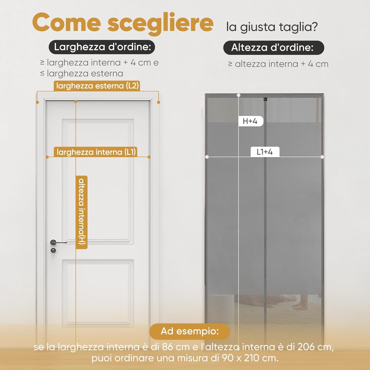 Thumbnail 6 de Sekey Zanzariera Magnetica Porta Protezione della Privacy 110x220 cm – Tenda magnetica per porta/protezione del balcone