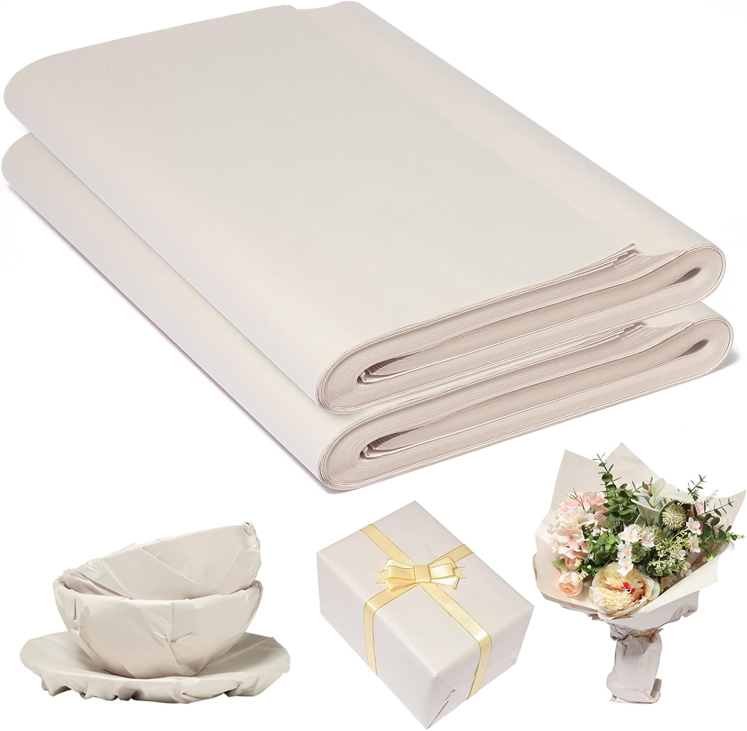 Detalle de IRELINM 200 Sheets Packing Paper 70cm x 38cm – Versatile Moving and Wrapping Paper