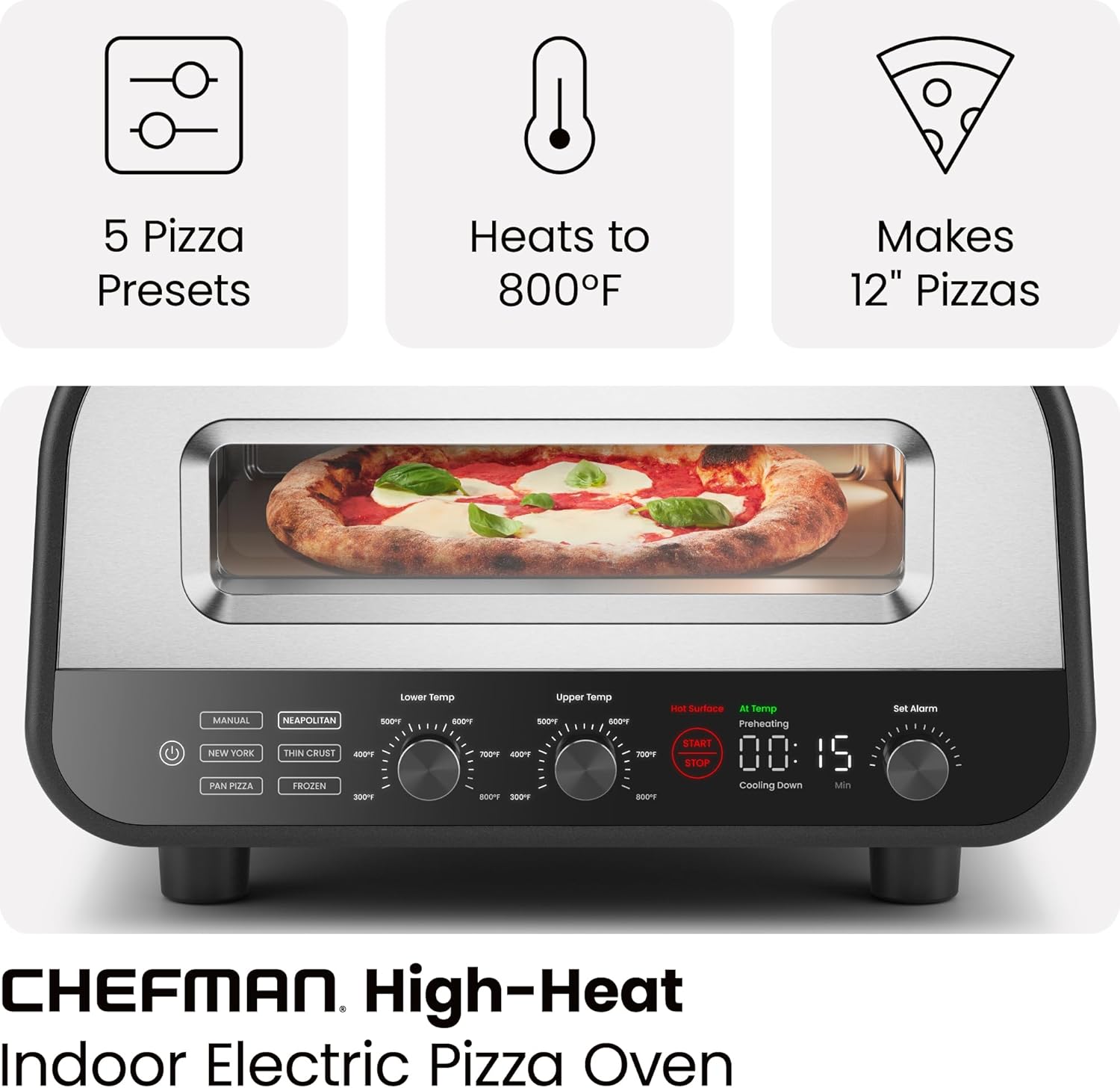 Thumbnail 1 de CHEFMAN Indoor Pizza Oven 12" 🍕