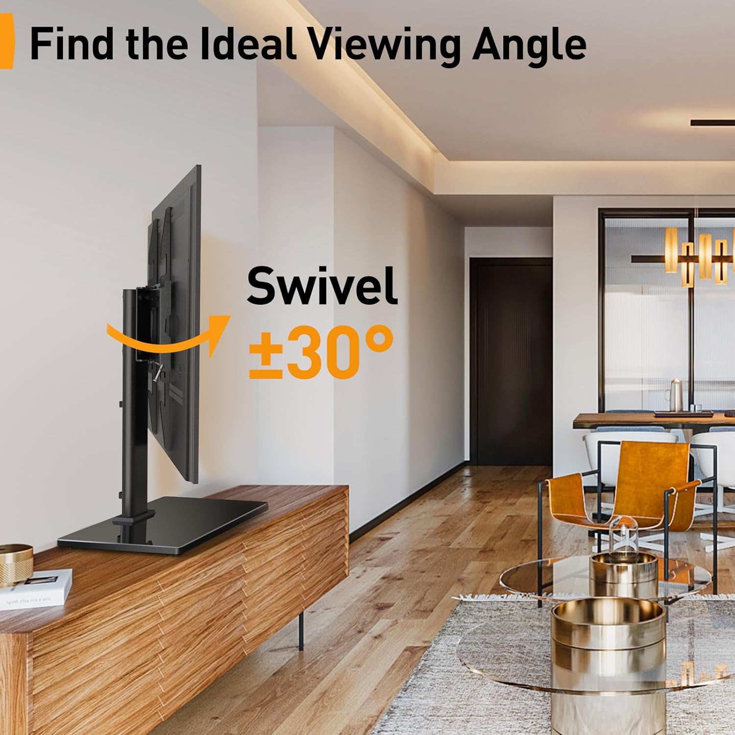Thumbnail 1 de Perlegear Universal Swivel TV Stand 40 kg