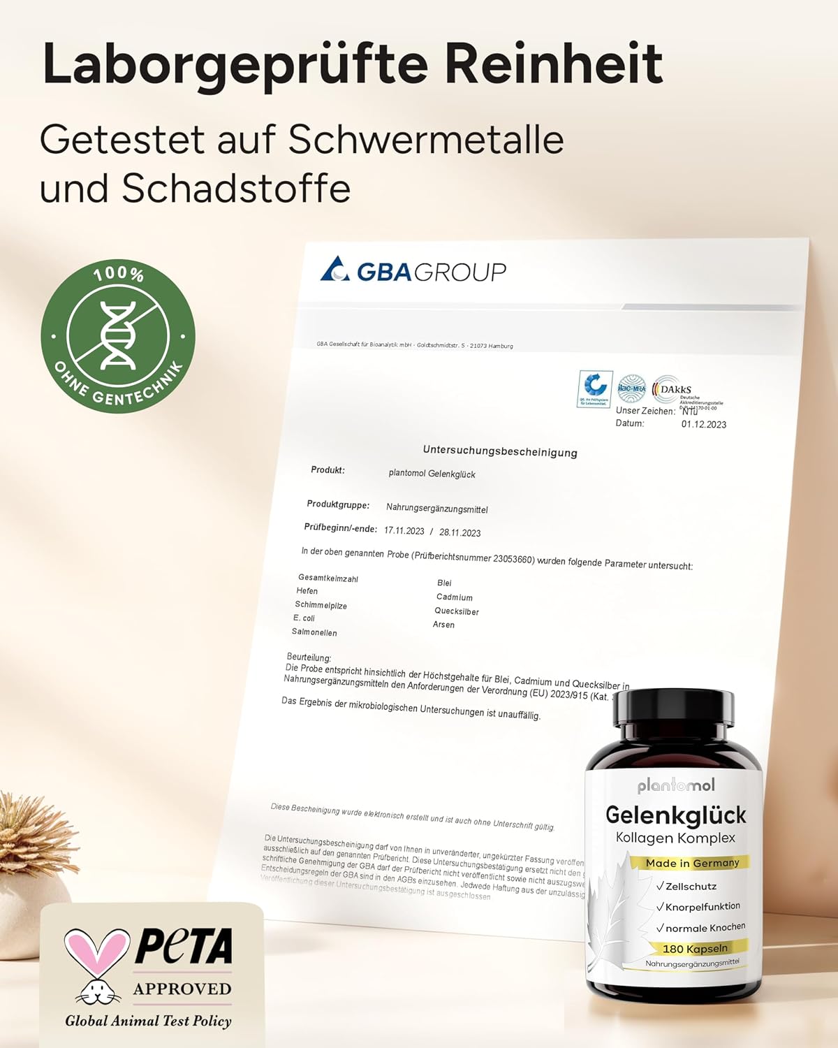 Detalle 2 de 10‑fach Komplex Gelenkglück Kollagen‑Kapseln 3 Monatsvorrat 💊
