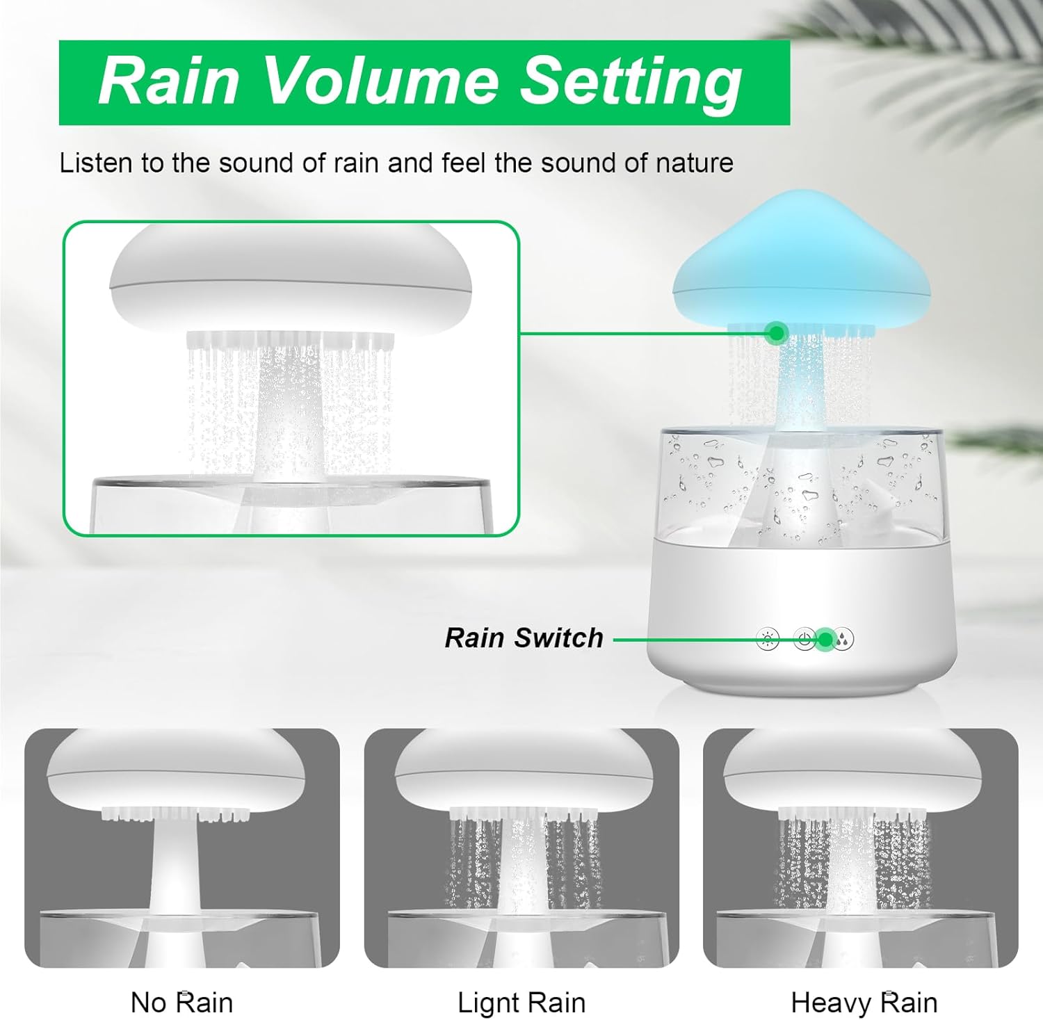 Thumbnail 2 de Humidificador nube de lluvia 450 ml