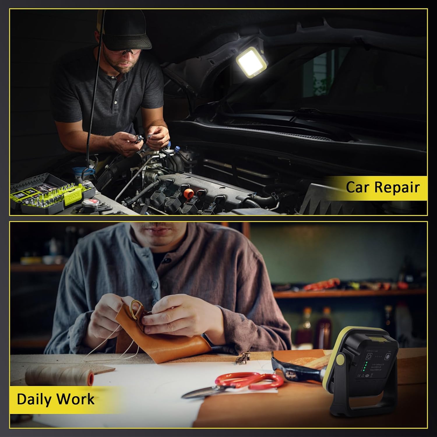 Thumbnail 6 de 30W Magnetic Rechargeable Work Light with 1500 Lumens and 360° Rotation