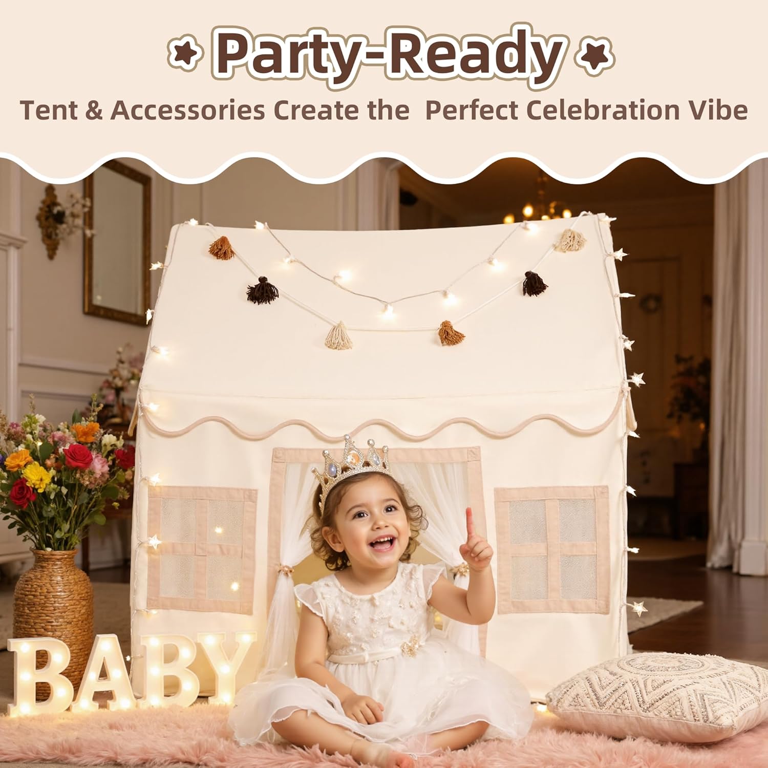 Thumbnail 6 de Senodeer Kids Play Tent Indoor