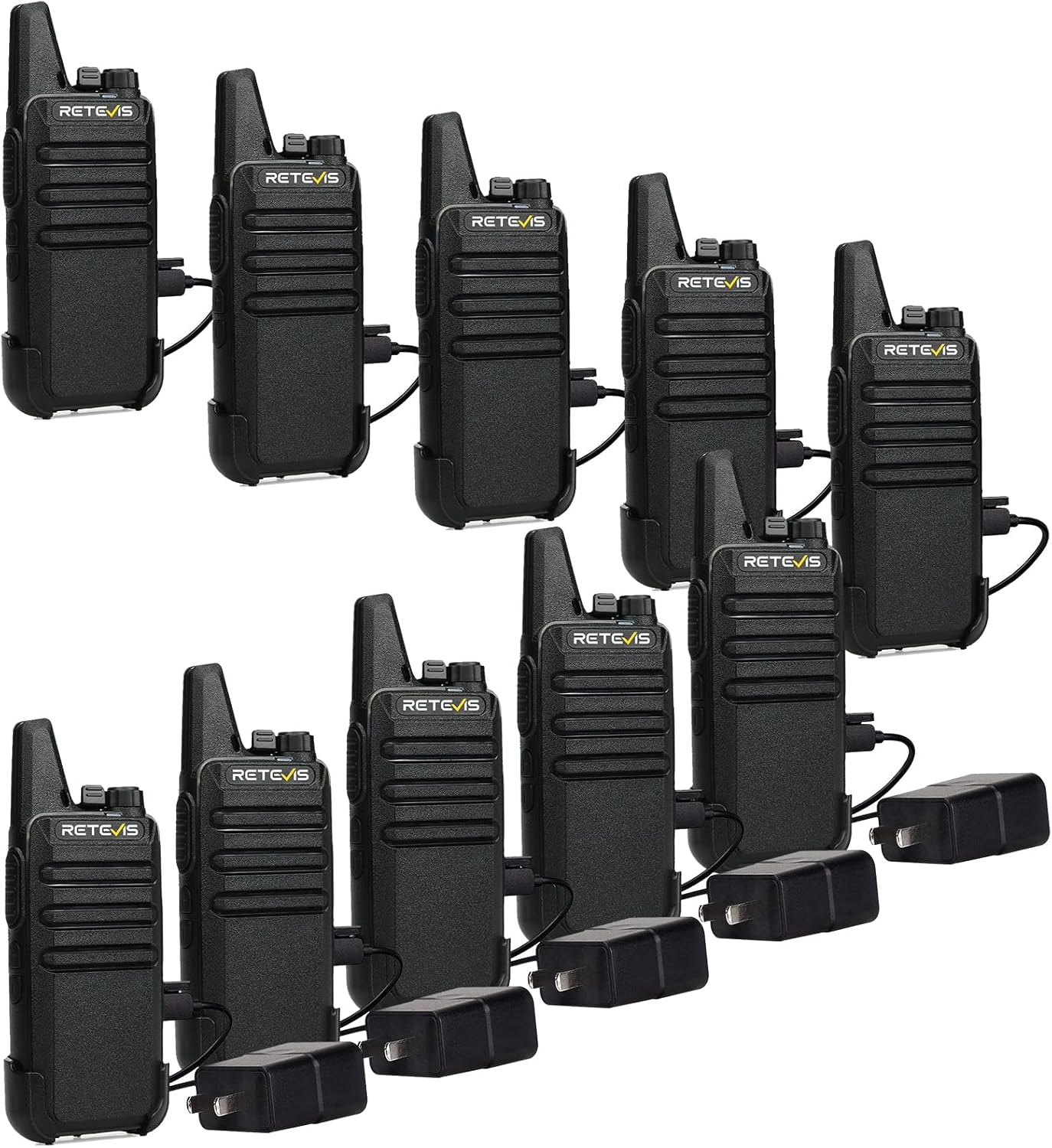 Retevis RT22 Walkie Talkies, 10-Pc