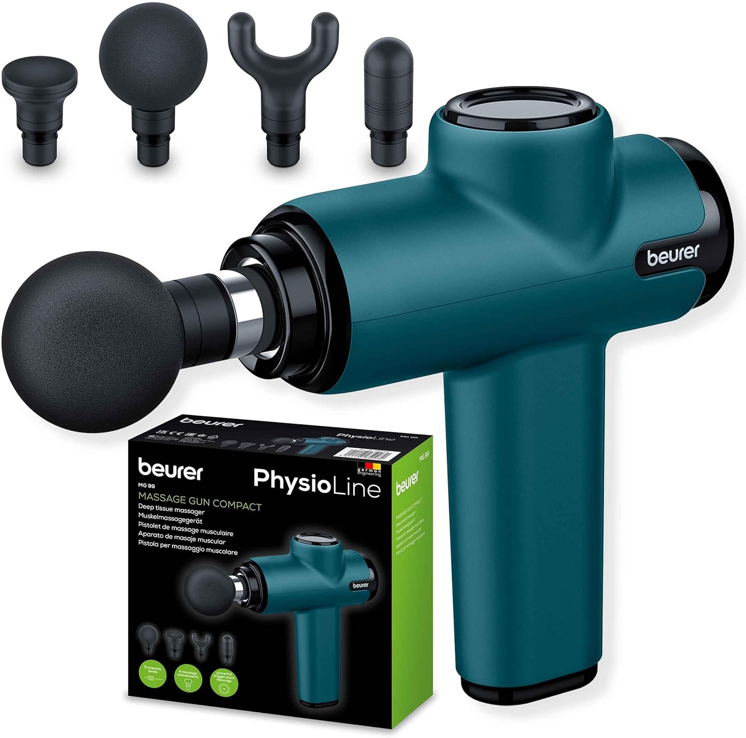 Thumbnail 6 de Beurer PowerReload Massagepistole – Professionelle Triggerpunktmassage mit 5 Aufsätzen und 5 Intensitätsstufen