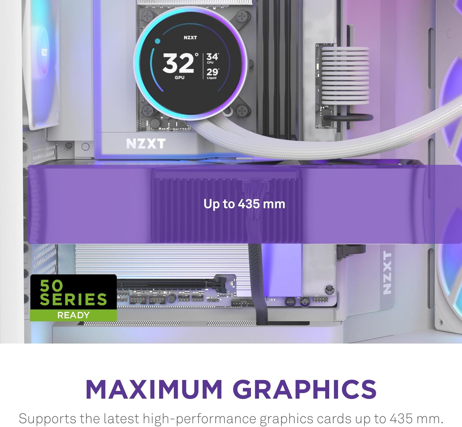 Thumbnail 5 de NZXT H9 Flow RGB+ ATX case with 7 RGB fans