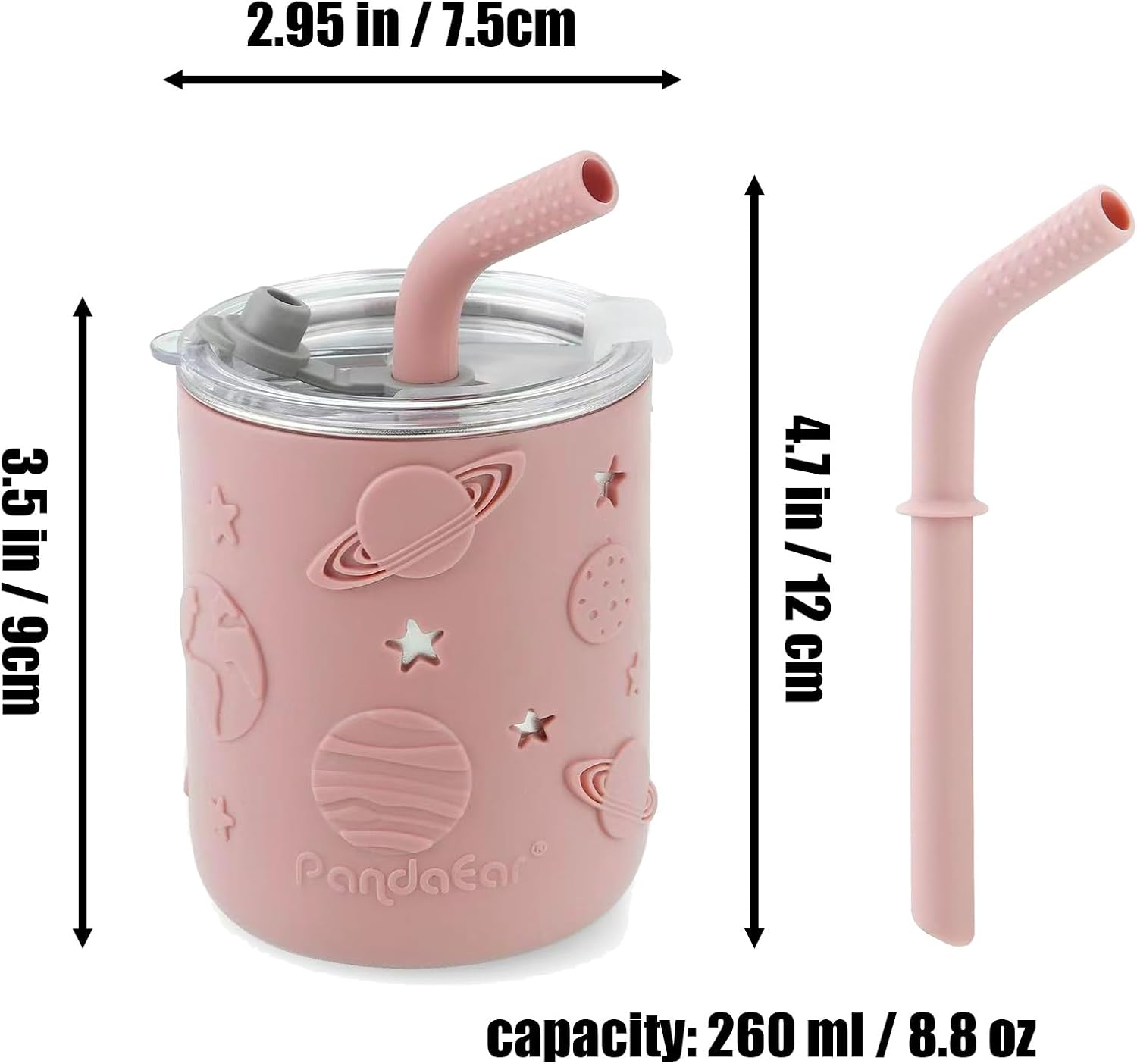 Thumbnail 6 de PandaEar Baby Feeding Set maaltijdset van roestvrij staal, BPA-vrij, met zuignapborden