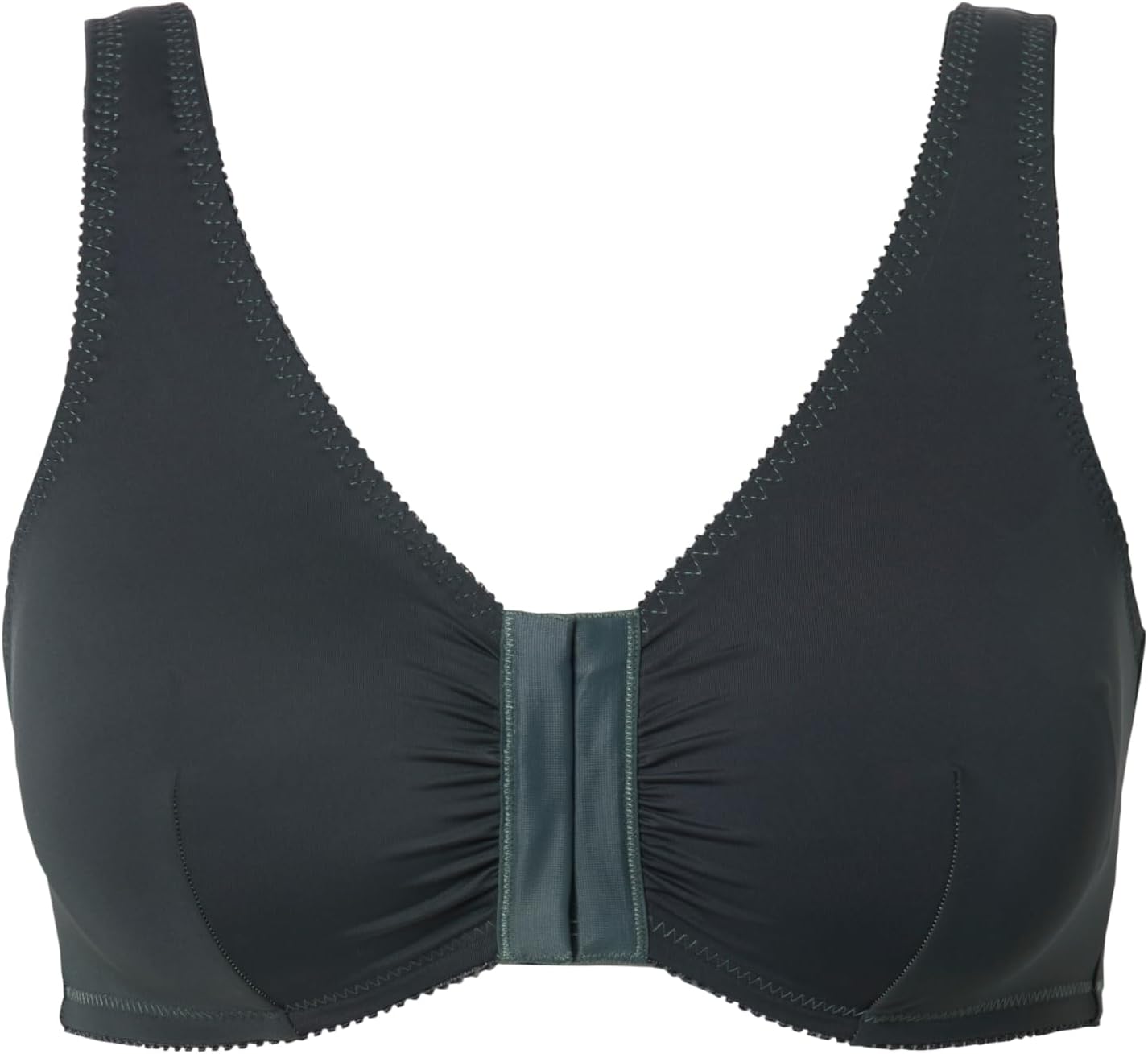 Detalle de Ulla Popken Damen Große Größen 7/8-Cargohose mit Komfortbund und Krempelriegel – hochwertige Passform in Übergrößen