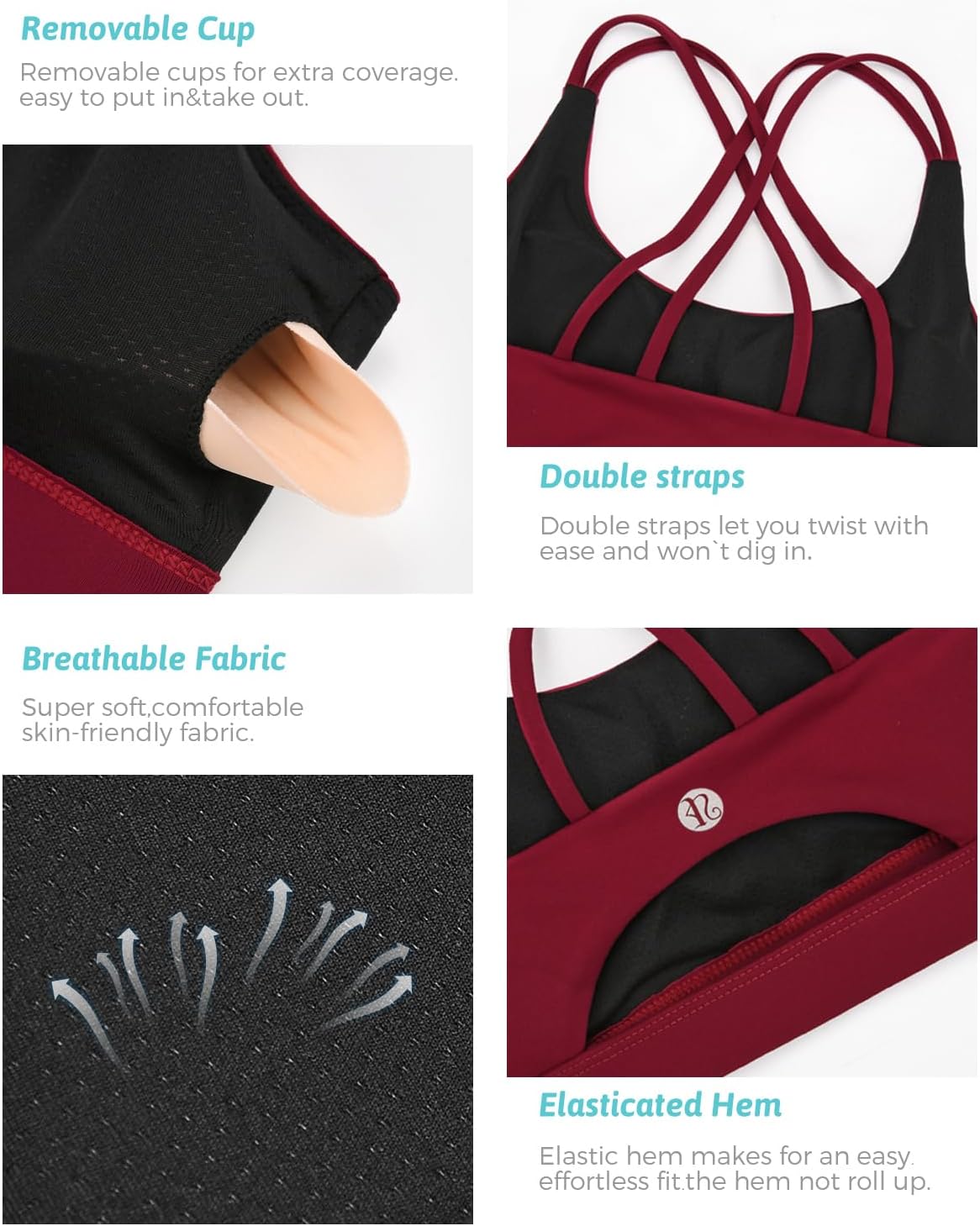 Thumbnail 1 de RUNNING GIRL Sports Bra Padded Longline